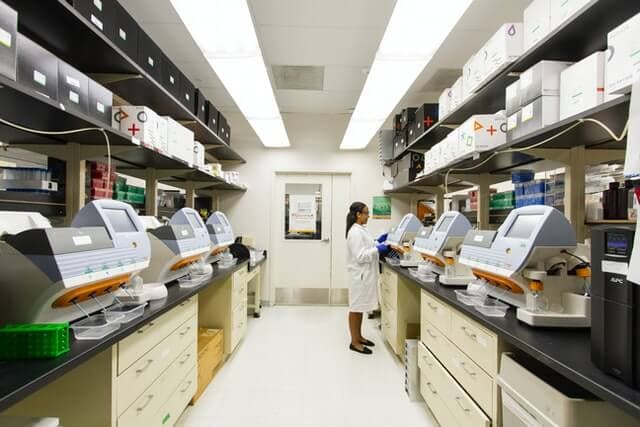 Inside the Mbi Lafia Medical laboratory